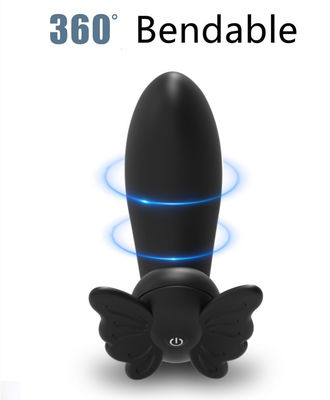 Prenda impermeable satisfactoria negra del juguete IPX6 del sexo del vibrador de Licker del lechón de Clit