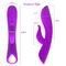 Púrpura del vibrador del sexo femenino del Massager IP65 de Clit del conejo del silicón
